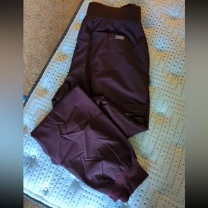 FIGS Women's Dark Purple High Waisted Zamora Jogger Scrub Pant Medium